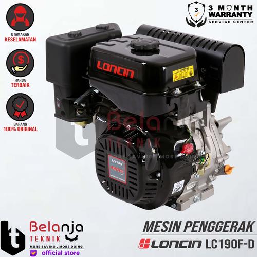 [EZM.3503205] Loncin Mesin Penggerak Bensin LC 190 F-D 14 HP Engine Serbaguna LC190