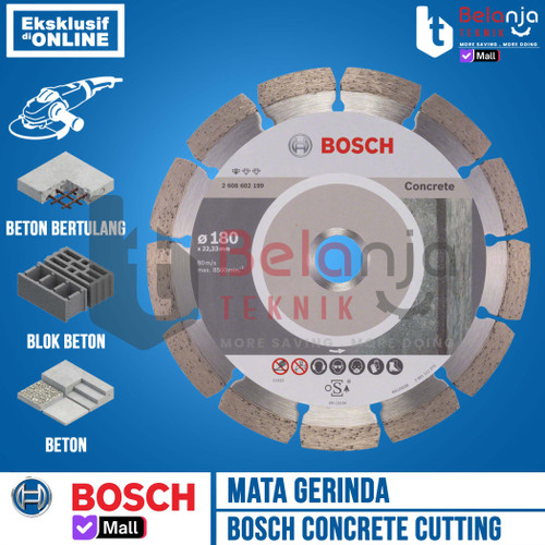 [EZM.3503359] Bosch Diamond Cutting Wheel Concrete 7 Inch Mata Potong Beton 7" Inch