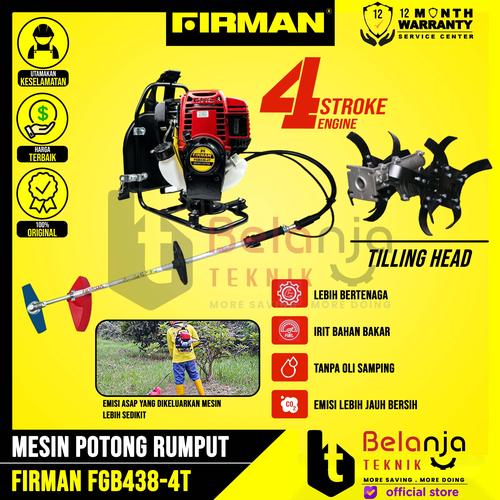 [EZM.3503374] Firman Mesin Potong Rumput Gendong FGB 438 4 Tak Plus Tilling Head