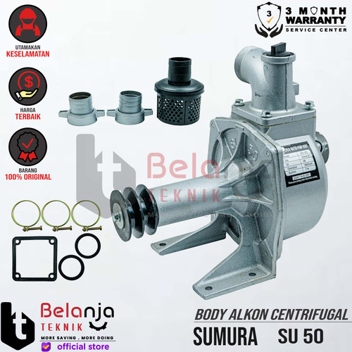 [EZM.3503376] Sumura Pompa Air Alkon Centrifugal SU 50 Silver 2 Inch Body Only 2" In