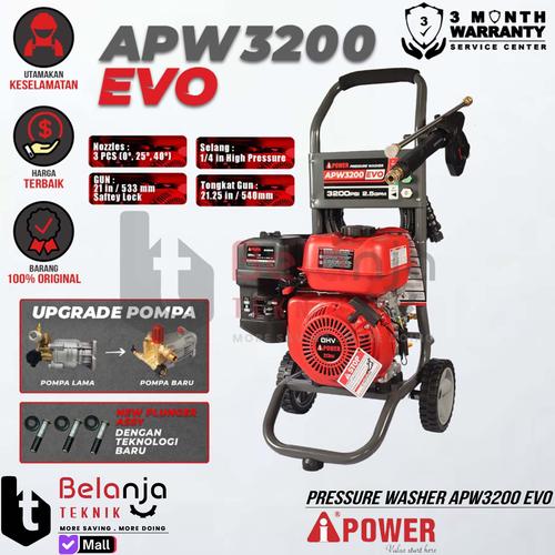 [EZM.3503447] AiPower High Pressure Jet Cleaner APW 3200 EVO Mesin Cuci 220 Bar APW3200