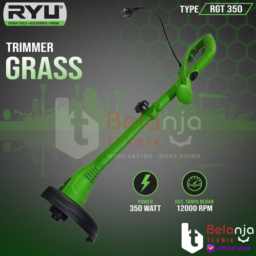 [EZM.3503554] Ryu Trimmer Grass RGT 350 Mesin Potong Rumput Listrik Senar RGT350