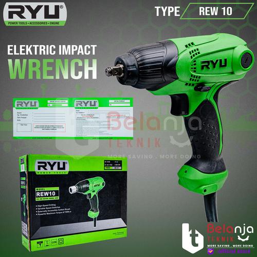 [EZM.3503558] Ryu Elektric Impact Wrench Sock Rew 10 230 Watt Mesin Buka Baut Rew10