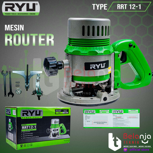 [EZM.3503559] Ryu Mesin Profil Router Listrik RRT 12-1 440 Watt Wood Trimmer RRT12-1