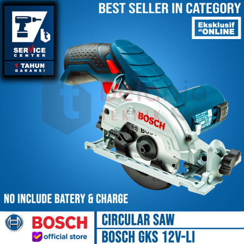 [EZM.3503566] Bosch Circular Saw Cordless GKS 12V-Li Mesin Potong Baterai Unit Only