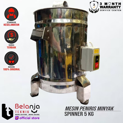 [EZM.3503608] Mesin Peniris Minyak 5 KG 200 Watt Spinner 5KG