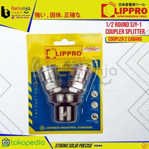 [EZM.3503618] Lippro Air Quick Coupler 2 Way Kopler Cabang 2 SF20 Kompresor Angin