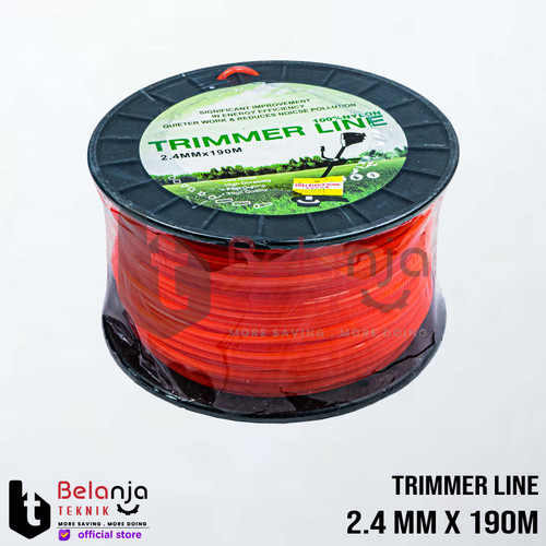 [EZM.3503714] Pro Quip Tali Senar Potong Rumput 2.4 MM X 190 Meter Trimmer Line Square