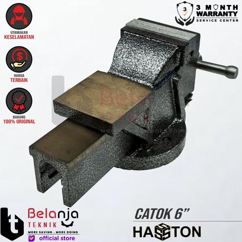 [EZM.3503721] Hasston Prohex Ragum 6 Inch Catok Meja Paron Putar Jepit Serbaguna 6"