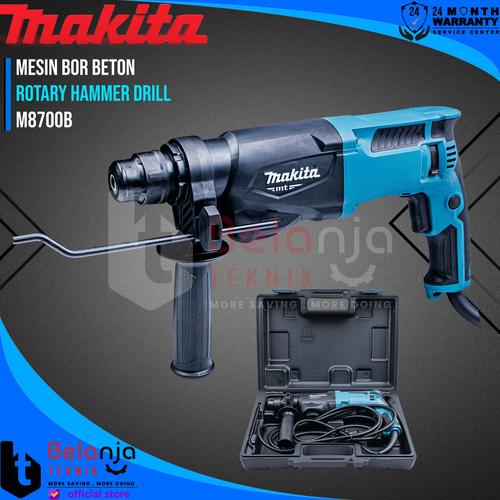 [EZM.3503752] Makita MT Mesin Bor Beton M8700B 710 Watt Rotary Hammer SDS M 8700 B