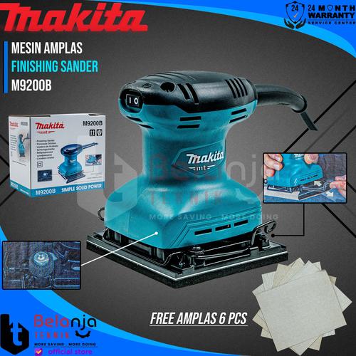 [EZM.3503754] Makita MT Mesin Amplas M9200B 180 Watt Finishing Sander M 9200 B