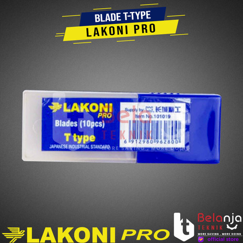 [EZM.3503782] Lakoni Pro Isi Pisau Cutter Lipat T-Type Pemotong Kertas Isi 10 Pcs