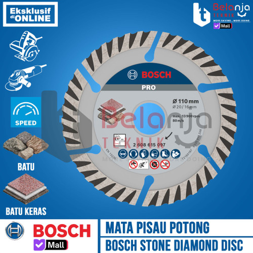 [EZM.3503783] Bosch Mata Potong Granit 4 Inch Diamond Wheel Granite Best Keramik 4"