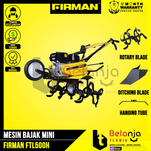 [EZM.3503866] Firman Mesin Traktor Mini FTL 500 H Tiller Tanah Ladang Kering FTL500H