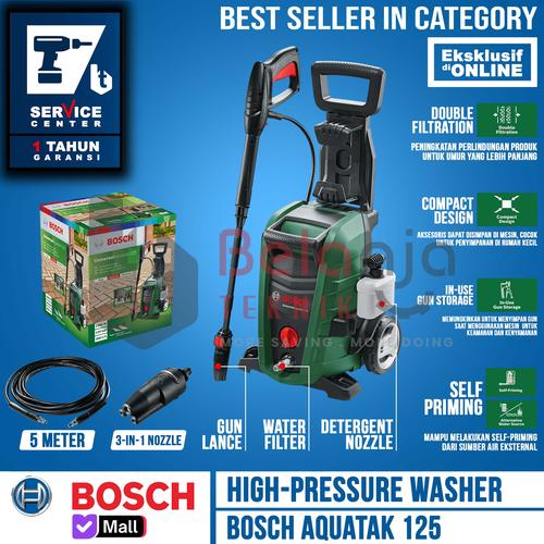 [EZM.3503879] BOSCH Mesin Cuci 125 BAR Aquatak 125 AQT 125 Jet Cleaner 1500 WATT
