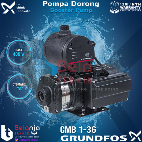 [EZM.3503893] Grundfos Pompa Dorong CMB 1-36 CMB1-36 Pompa Booster Otomatis 400 Watt