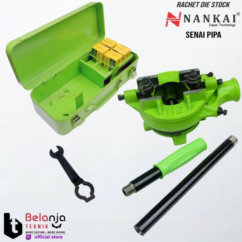 [EZM.3503906] Nankai Senai Pipa Manual 1/2" - 1 1/4" Inch Snai Buat Pipa Drat Luar