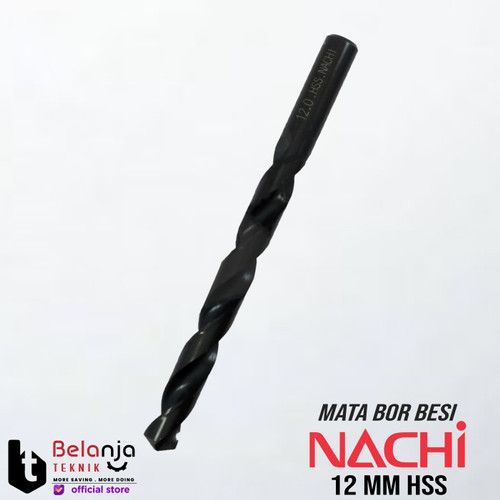 [EZM.3503916] Nachi Mata Bor Besi HSS 12 mm Shank Lurus Drill Bit 12mm Original