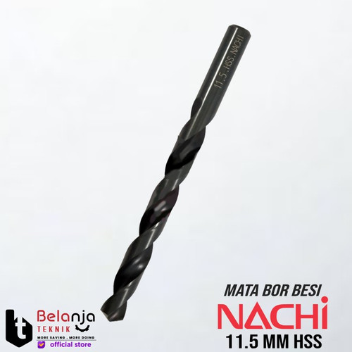 [EZM.3503917] Nachi Mata Bor Besi HSS 11 mm Shank Lurus Drill Bit 11mm Original