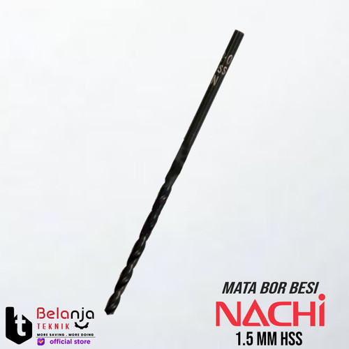 [EZM.3503928] Nachi Mata Bor Besi HSS 1.5 mm Shank Lurus Drill Bit 1.5mm Original
