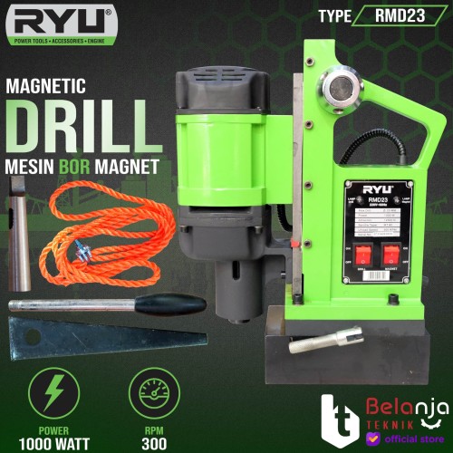 [EZM.3503955] RYU Mesin Bor Magnet RMD 23 MM Magnetic Drill RMD23 23MM