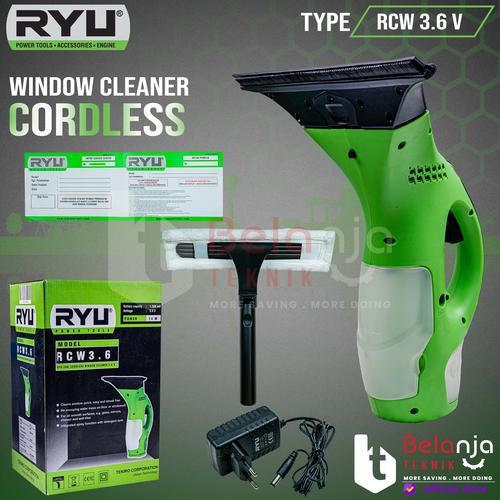[EZM.3503990] RYU Mesin Pembersih Kaca Portable Cordless RCW 3.6 V Window Cleaner