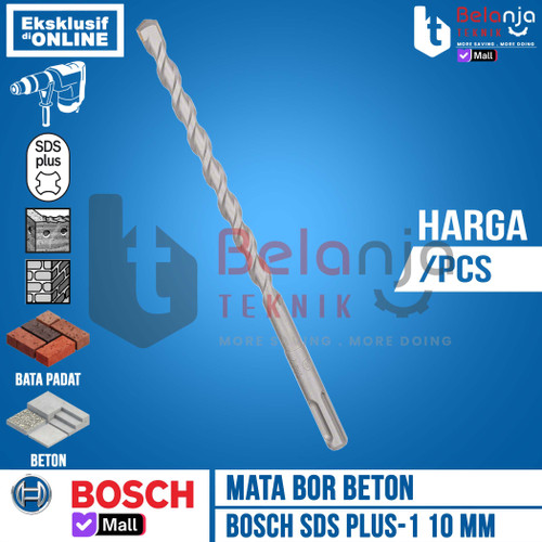 [EZM.3504010] Bosch Mata Bor Beton 10 MM X 210 MM SDS Plus -1 Mata Hammer Drill Bits