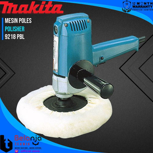 [EZM.3504013] Makita Mesin Poles Mobil 9218 PBL Polisher 7 Inch 860 Watt 9218PBL