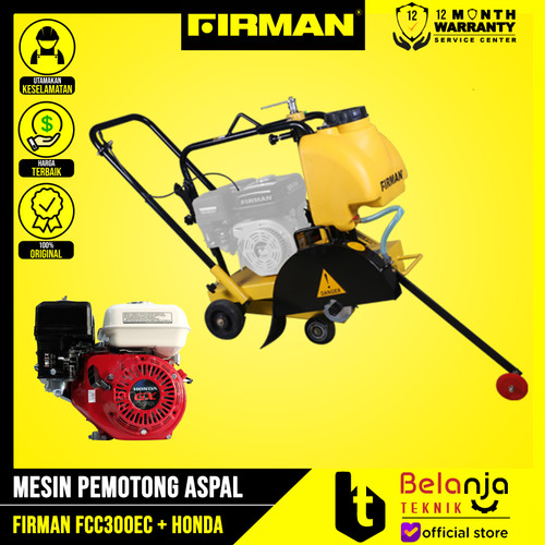 [EZM.3504040] FIRMAN Mesin Potong Aspal FCC 300 EC Concrete Cutter Honda GX 270