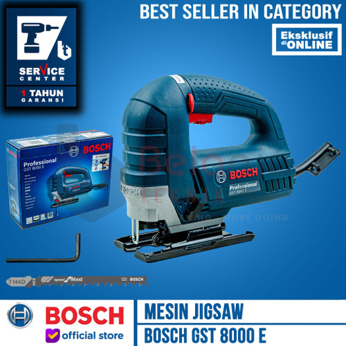 [EZM.3504045] BOSCH Jigsaw GST 8000 E Mesin Gergaji 80 MM 710 WATT GST8000E 80MM