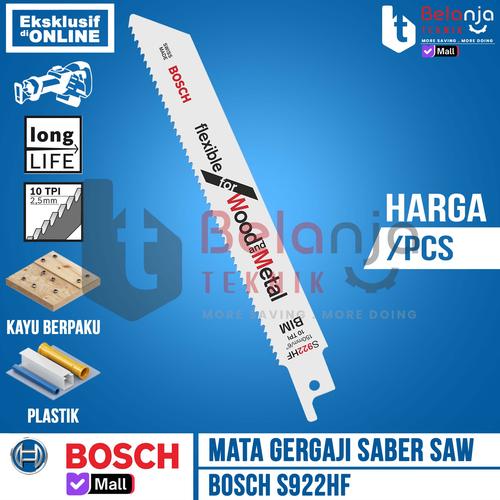 [EZM.3504062] BOSCH Mata Gergaji Saber Saw Sabre Saw S922HF S 922 HF Bim Wood Metal