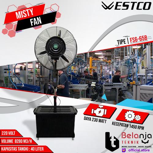 [EZM.3504140] Westco Misty Fan FS6 65B Kipas Angin Embun Halus 26 Inch FS6-65B