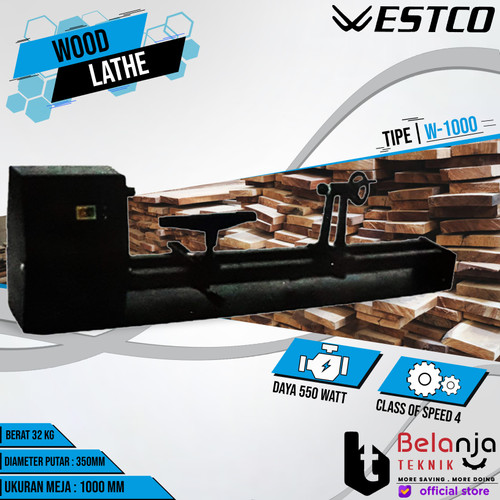 [EZM.3504145] WESTCO Wood Lathe W-1000 Mesin Bubut Kayu W 1000
