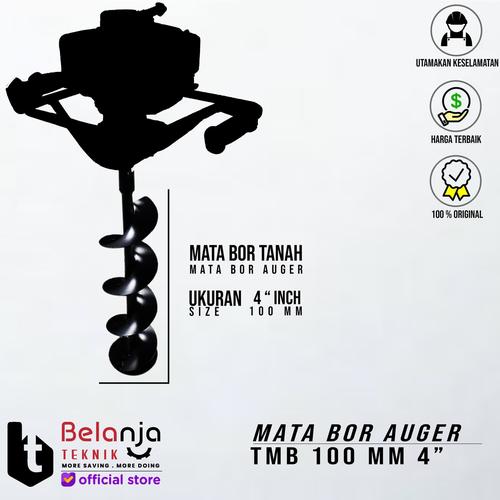 [EZM.3504357] TASCO Mata Bor Tanah Earth Auger TMB 100 MM Penggali Lobang Pohon