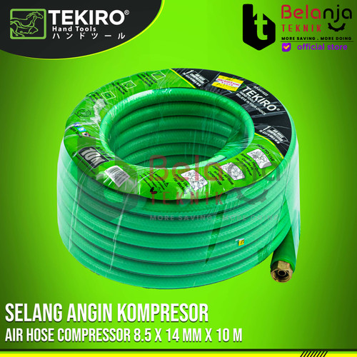 [EZM.3504359] Tekiro Selang Angin Kompresor 10M 10 M 8.5 X 14 MM Tekanan Tinggi