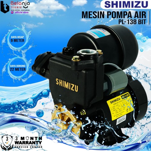 [EZM.3504360] SHIMIZU Pompa Air Listrik Otomatis PL 138 BIT 9 Meter SNI PL138 NEW