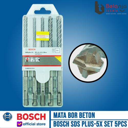 [EZM.3504406] Bosch Hammer Drill Bits Set Mata Bor Beton Set 6 -10 mm SDS Plus-5X