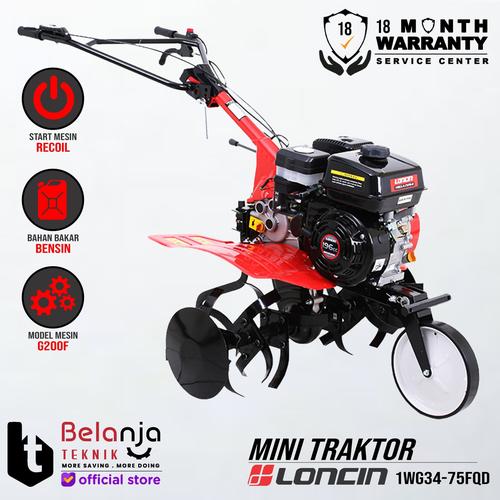 [EZM.3504409] LONCIN Mesin Bajak Tanah 1WG34-75FQD Cultivator Mini Traktor Tiller