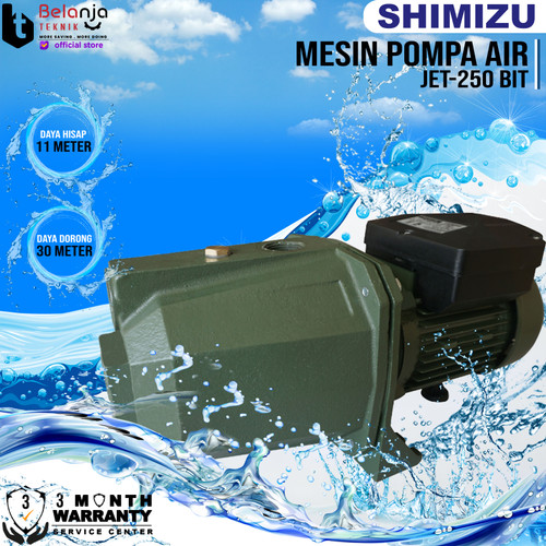 [EZM.3504435] SHIMIZU JET 250 POMPA AIR SEMI JET PUMP DAYA HISAP 11 MTR