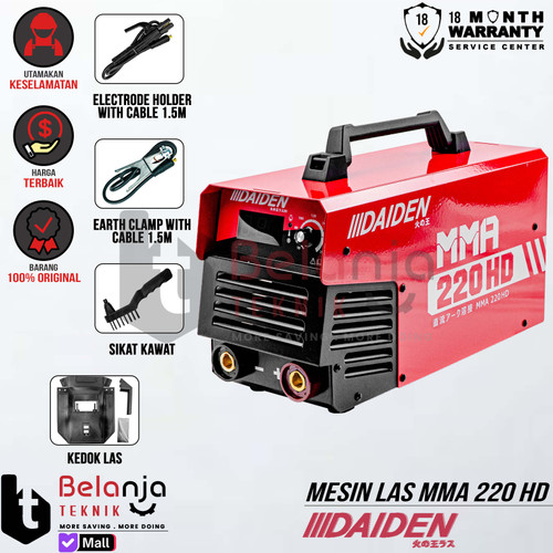 [EZM.3504438] Daiden Mesin Trafo Las MMA 220 HD Heavy Duty Travo Las MMA 220 A 220A