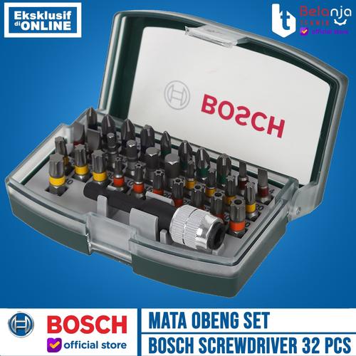 [EZM.3504444] Bosch Screwdriver Bit Set 32 Pcs Mata Obeng Set Colour Coding Original