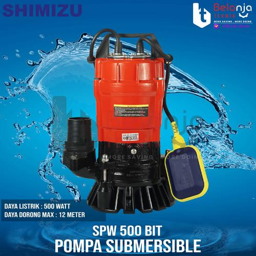 [EZM.3504536] Shimizu Pompa Air Celup SPW 500 BIT 2 Inch 12 Meter 500 Watt SPW500
