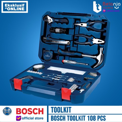 [EZM.3504545] BOSCH Toolkit 108 Pcs Mixed Set 108pcs (108 Multifunction Tool Kit)