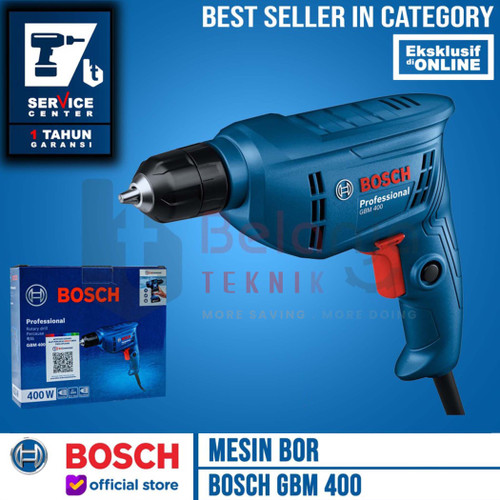 [EZM.3504647] Bosch Bor Tangan Listrik Non Impact GBM 400 GBM400 400 WATT 10mm