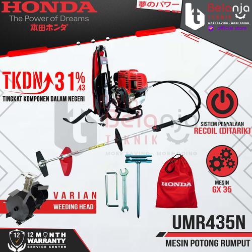 [EZM.3504750] Mesin Potong Rumput Gendong Honda UMR435N + Weeding Head Penggembur