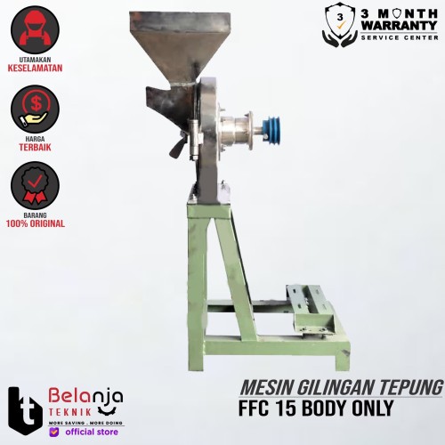 [EZM.3504843] Mesin Gilingan Tepung - Disk Mill - FFC 15 Stainless Steel - Body Only