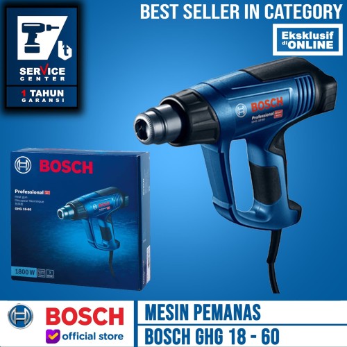 [EZM.3504856] BOSCH Heat Gun GHG 18 - 60 Hot gun GHG18-60 PEMANAS 1800 WATT