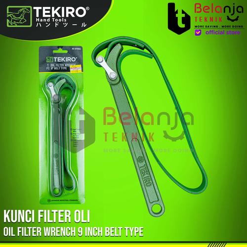 [EZM.3505086] TEKIRO Kunci Filter Oli Rantai 9 Inchi Kunci Oli Filter Sabuk Tekiro