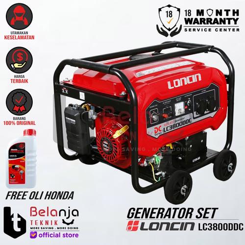 [EZM.3505094] Loncin Genset LC 3800 DDC 2200 Watt Generator Set LC 3800DDC LC3800DDC