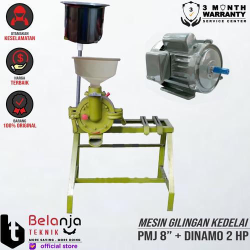 [EZM.3505166] Mesin Gilingan Kedelai-Tahu 8'' PMJ + Elektro Motor 2HP 1Phase 4Pole